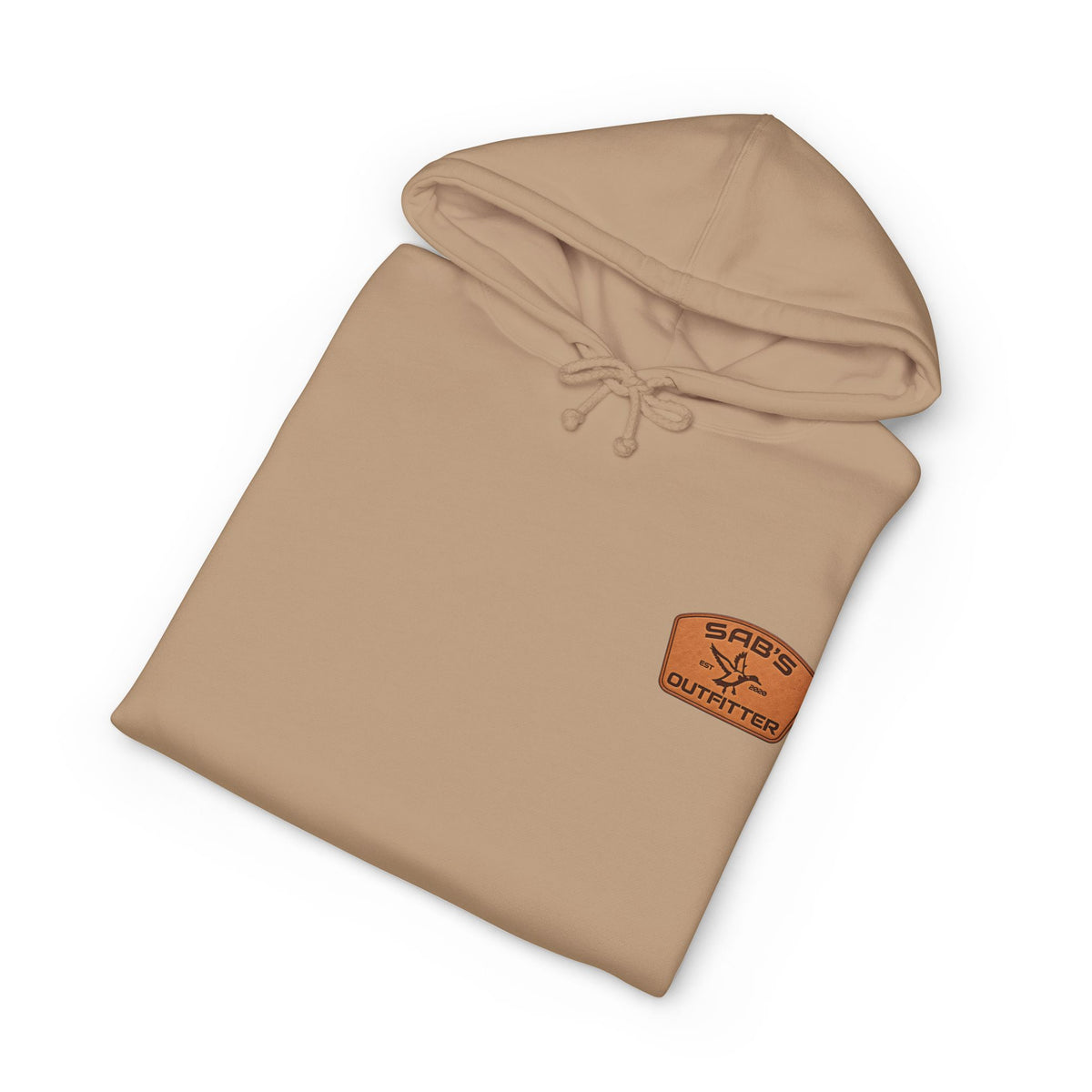 Sab's Outfitter Leather Patch Hoodie Sandstone