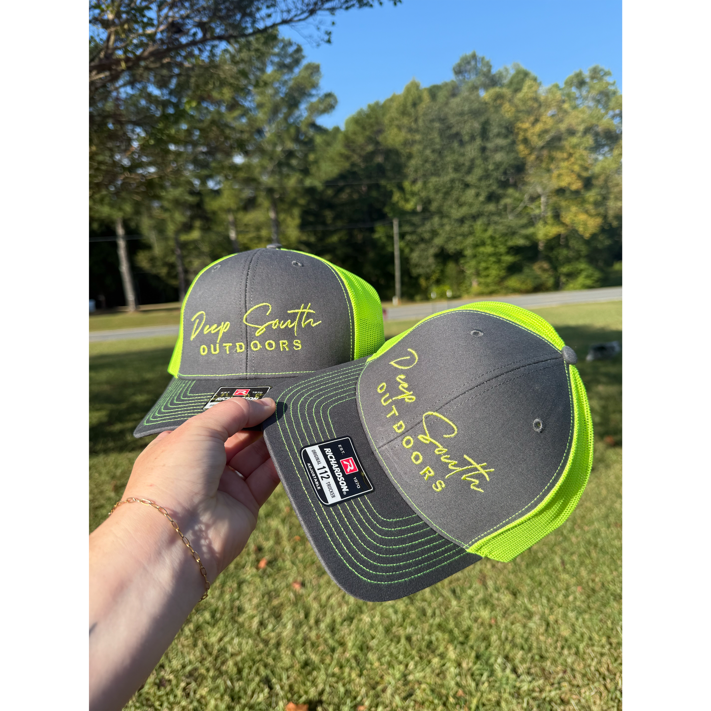 DSO Gray/Neon Green Snapback