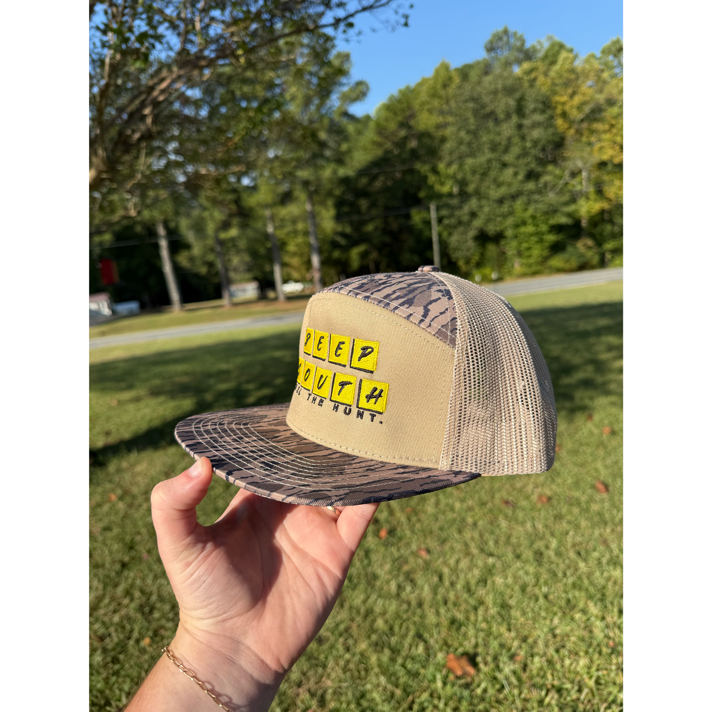 Early Mornin' Late Nights Bark Camo Snapback