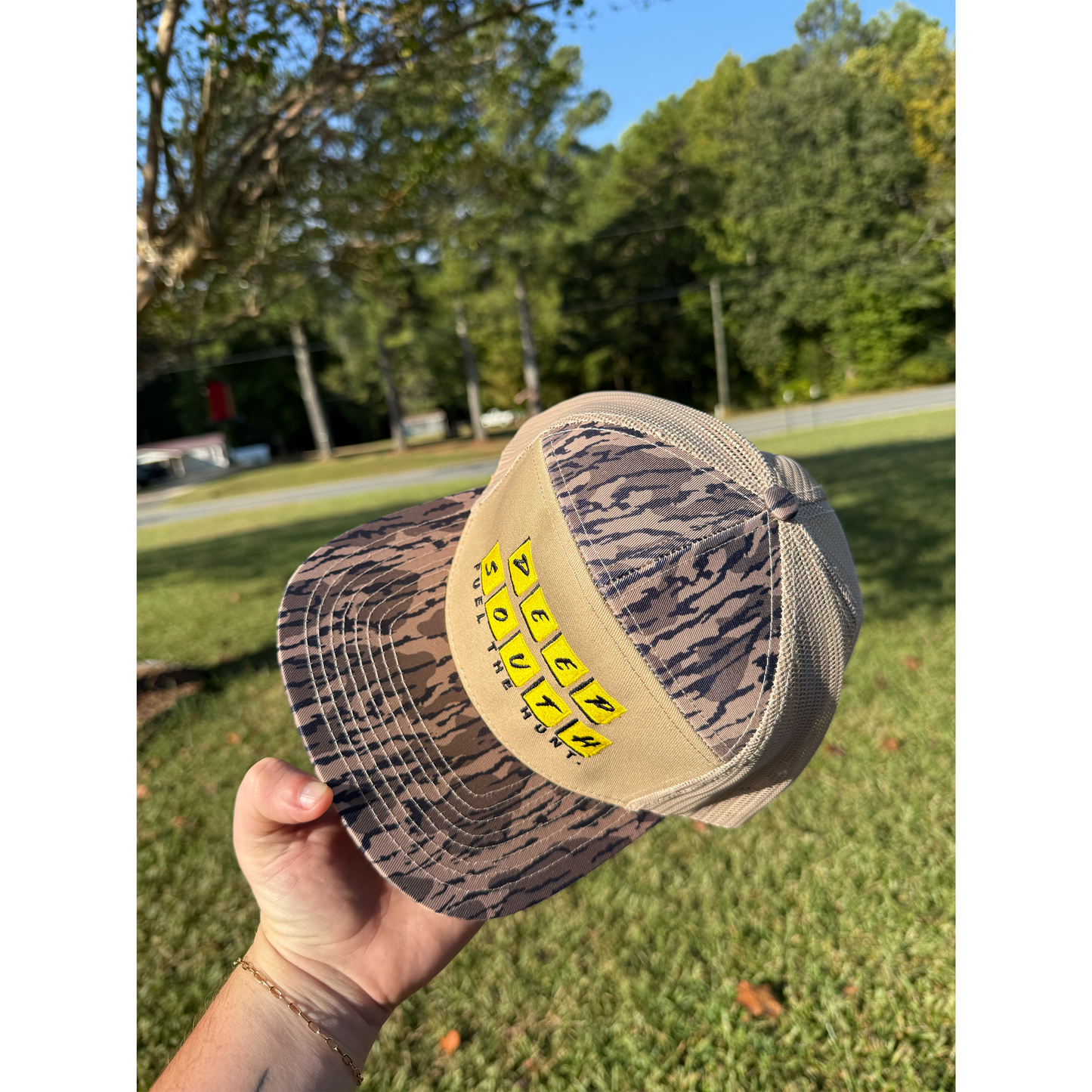 Early Mornin' Late Nights Bark Camo Snapback