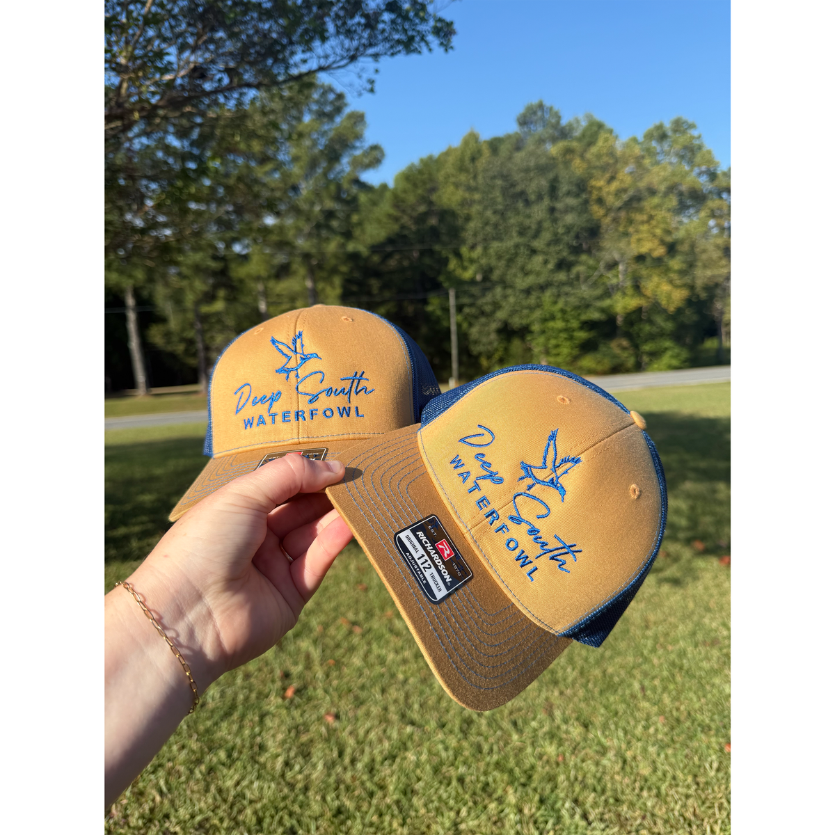 DSW Snapback (Biscuit/True Blue)