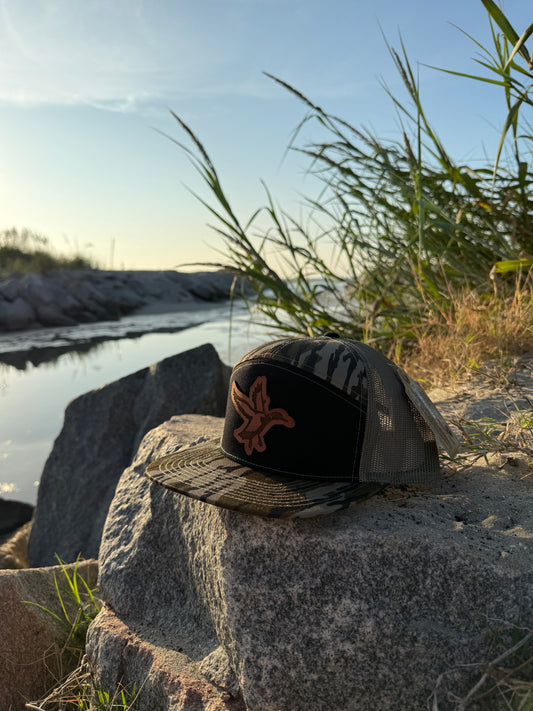 DSO Leather Patch (black/mossy oak)