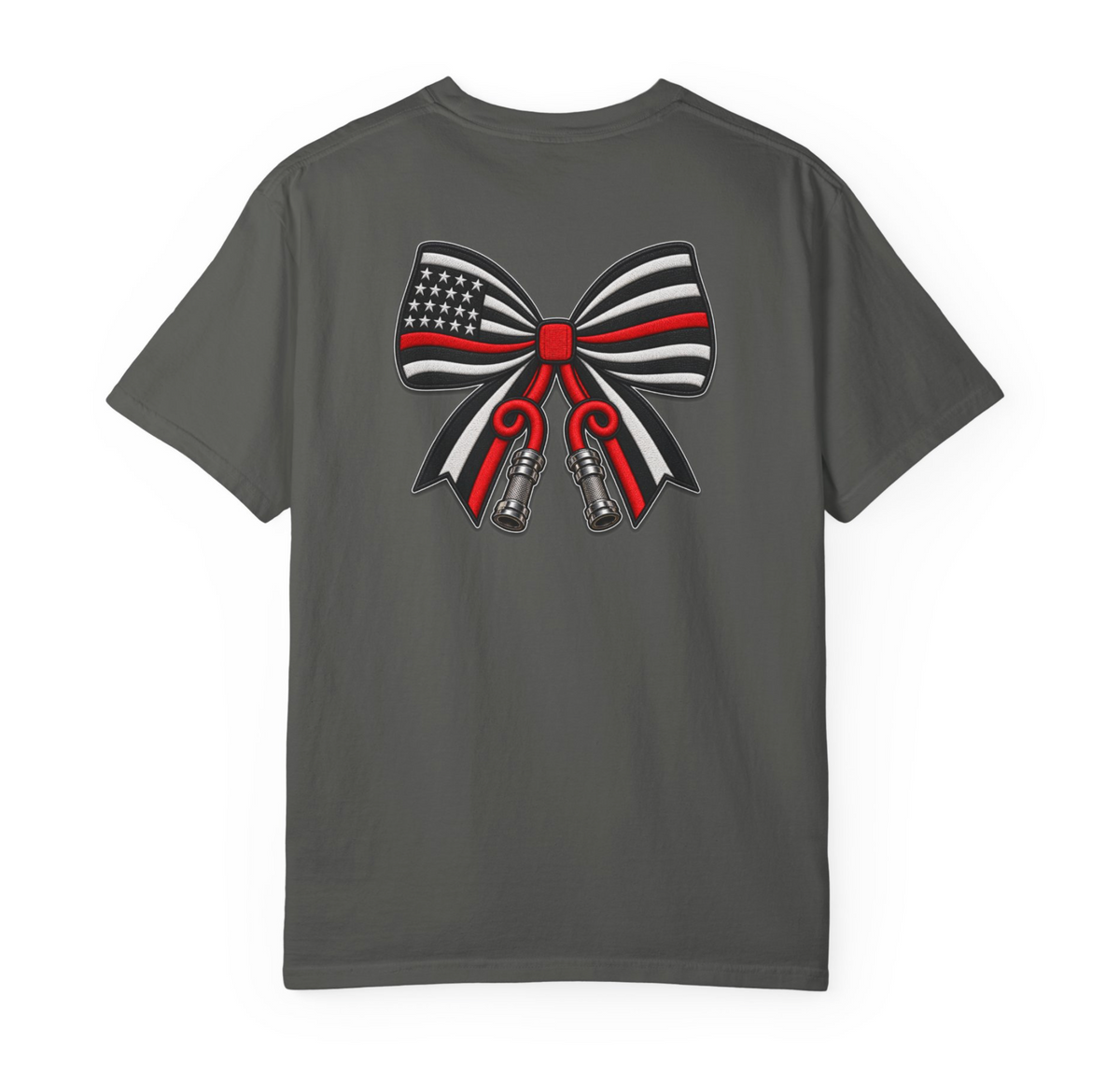 Fire Hose Bow (Faux Embroider Patch)
