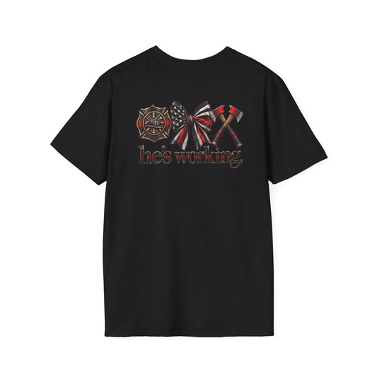 He's Working Tee (Fire)