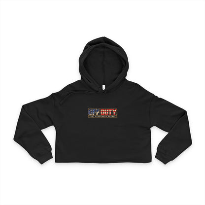 Off Duty Cropped Hoodie