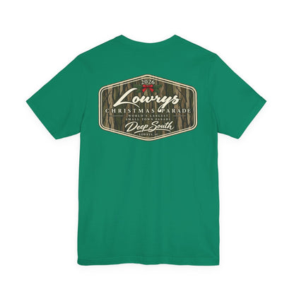 Lowrys Parade 2026 Camo Badge Tee (Green)