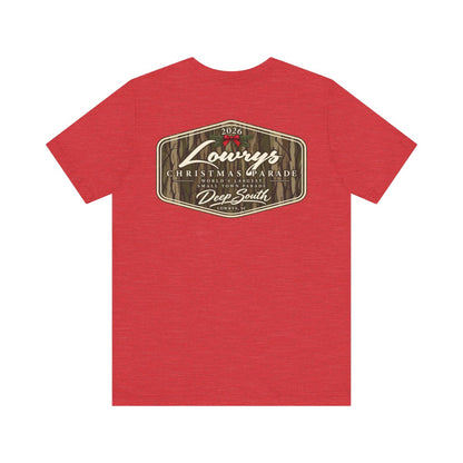 Lowrys Christmas Parade Camo Badge Tee (Red)