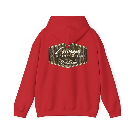 Lowrys Parade 2026 Camo Badge Hoodie (Red)
