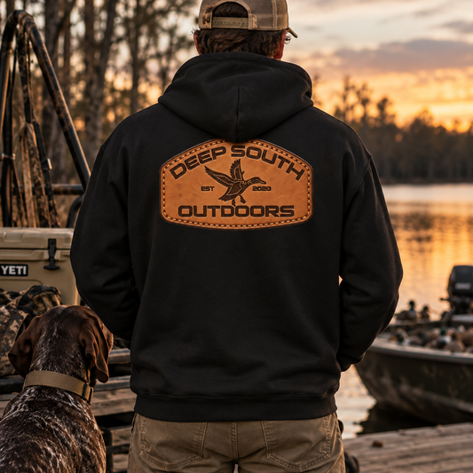 Deep South Leather Patch Hoodie