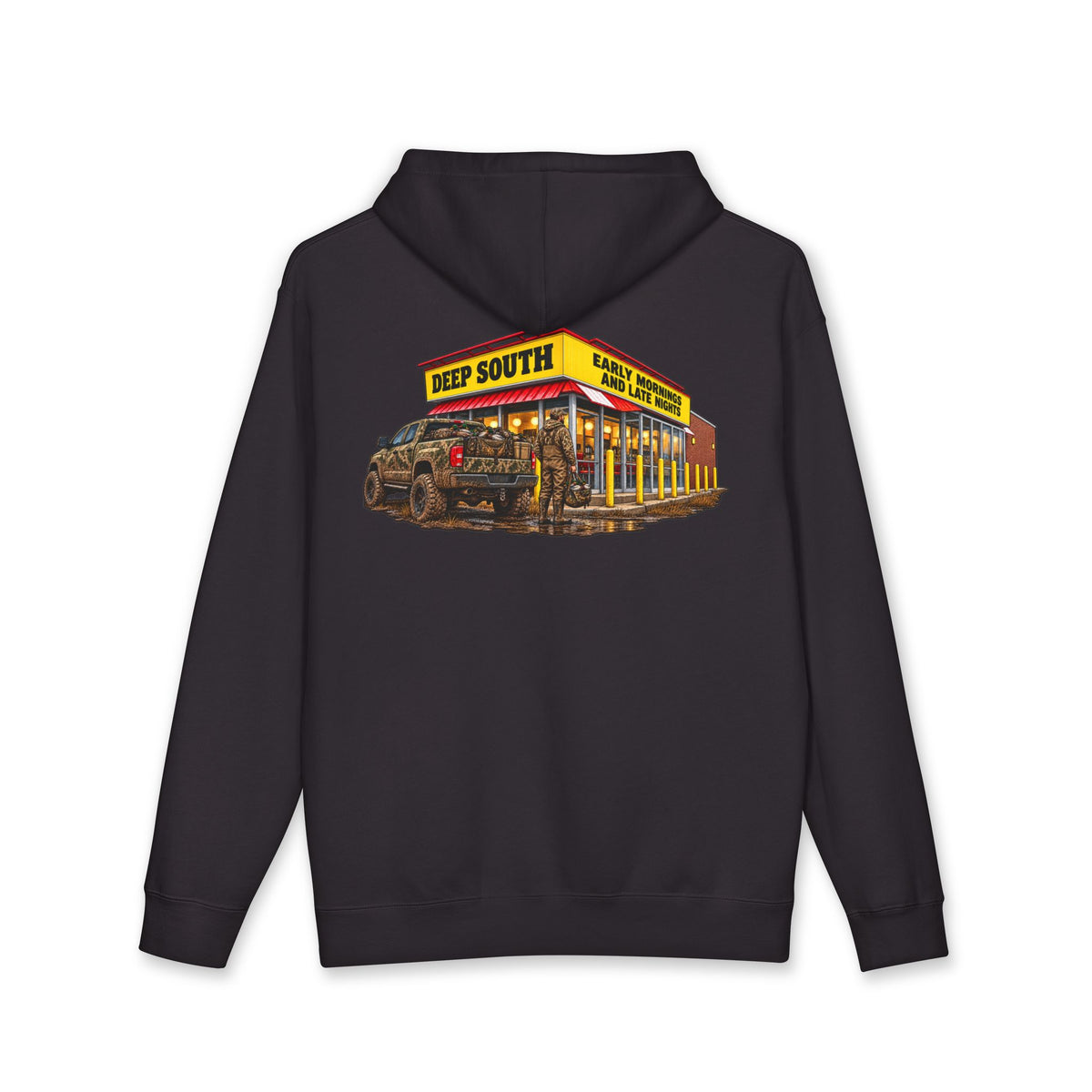 Early Mornings and Late Nights Hoodie 2.0 Black