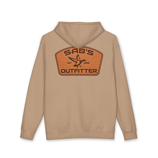 Sab's Outfitter Leather Patch Hoodie Sandstone
