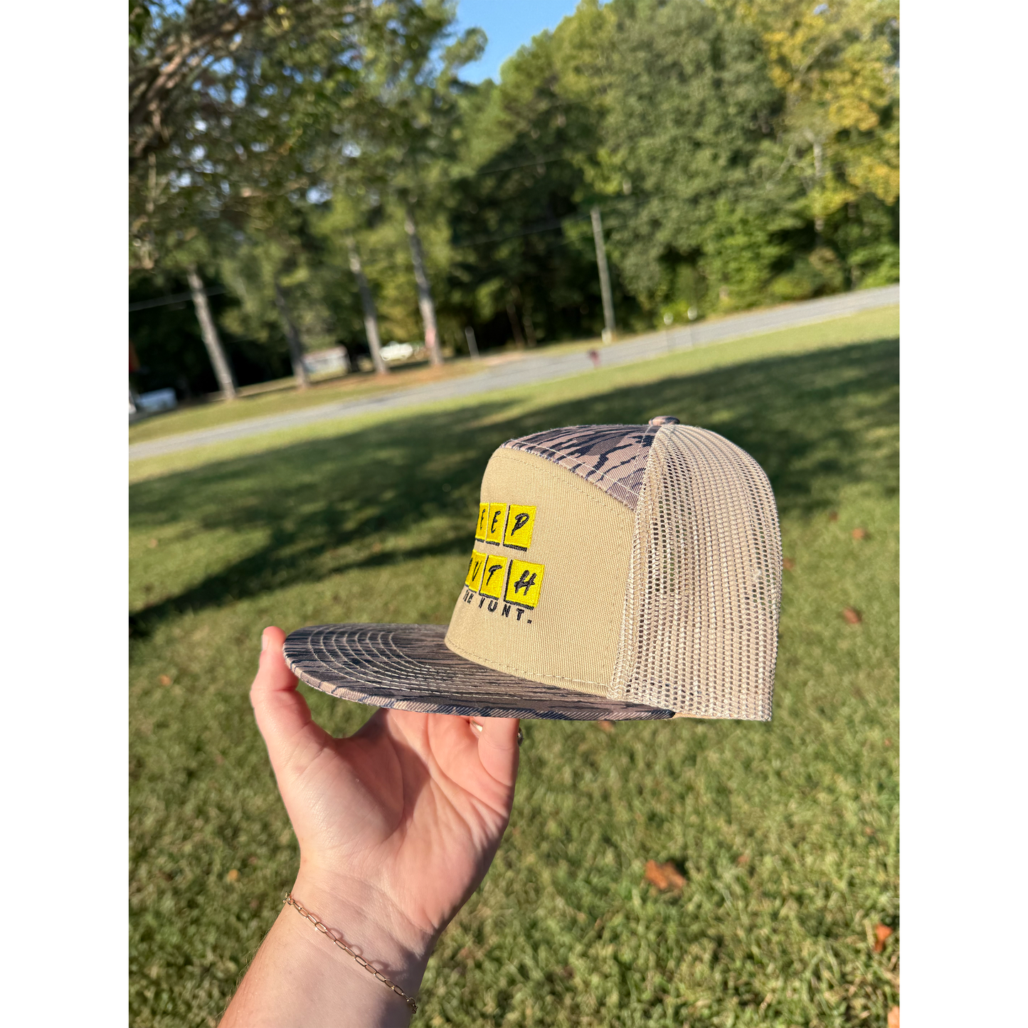 Early Mornin' Late Nights Bark Camo Snapback