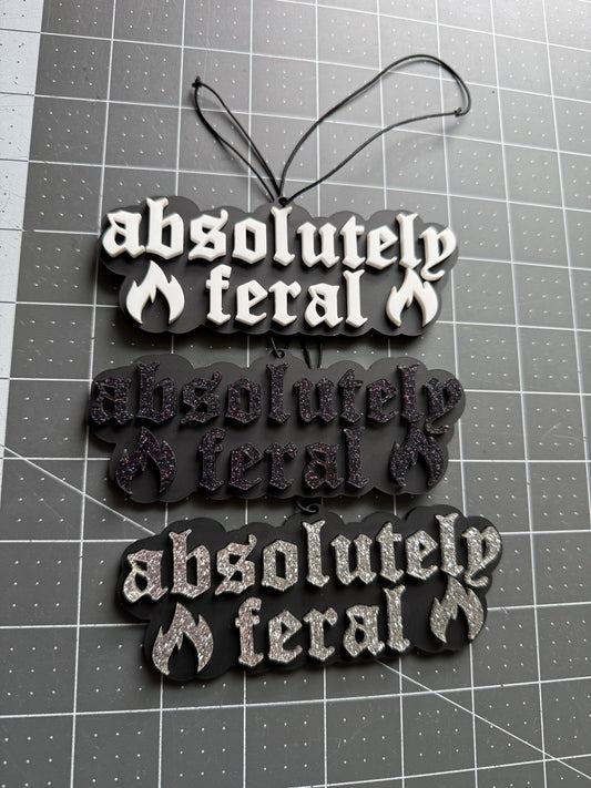 Absolutely Feral Car Charm