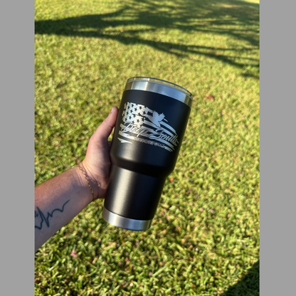 30oz Black DSW Flag Tumbler