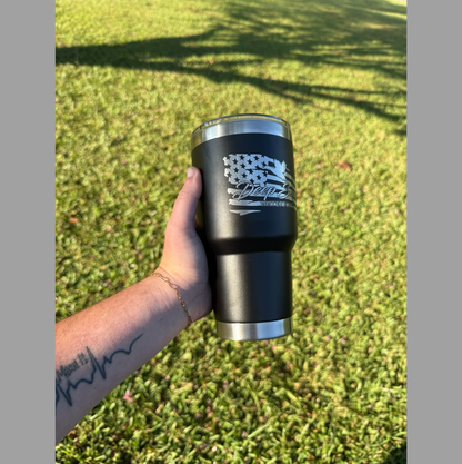 30oz Black DSW Flag Tumbler