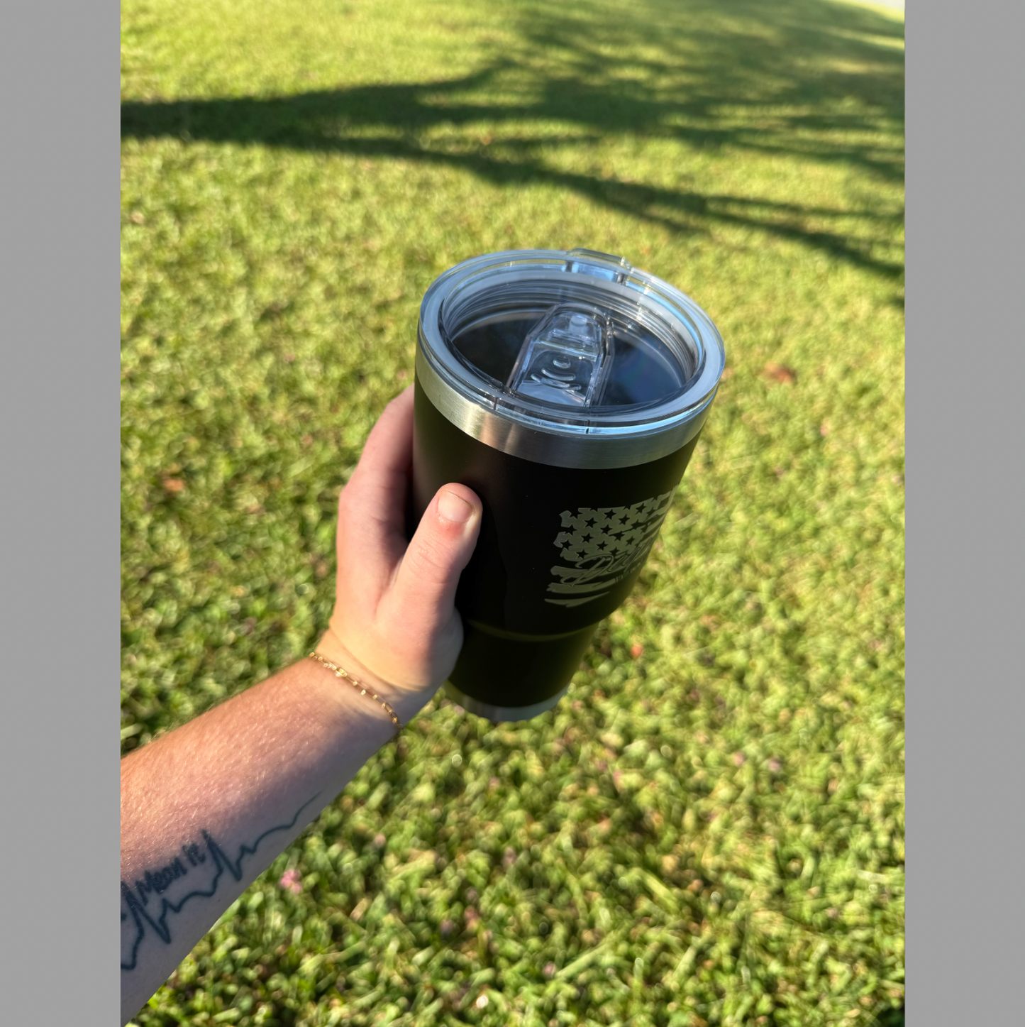 30oz Black DSW Flag Tumbler