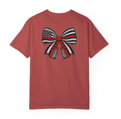Fire Hose Bow (Faux Embroider Patch)