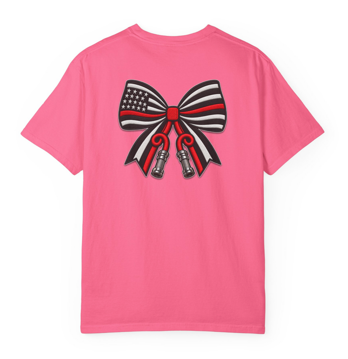 Fire Hose Bow (Faux Embroider Patch)