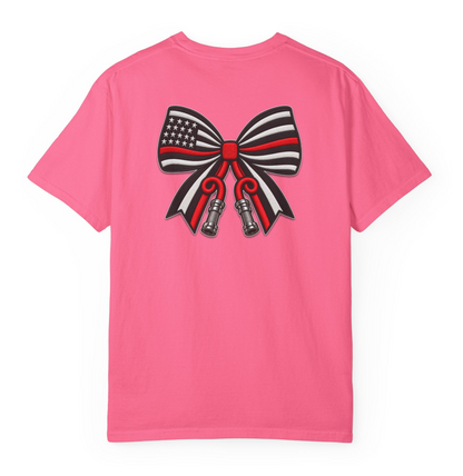 Fire Hose Bow (Faux Embroider Patch)