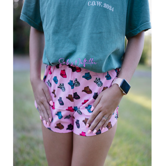 Pink Cowboy Shorts