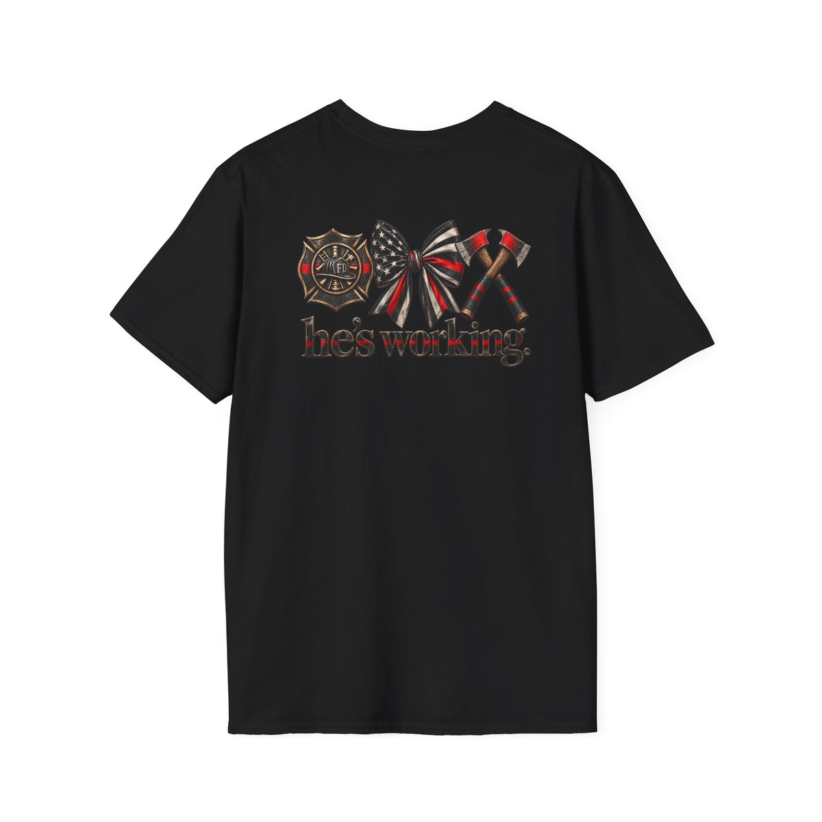He's Working Tee (Fire)