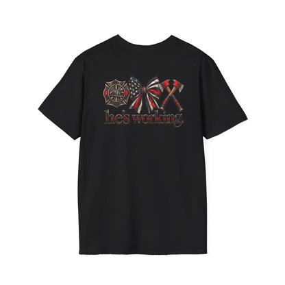 He's Working Tee (Fire)